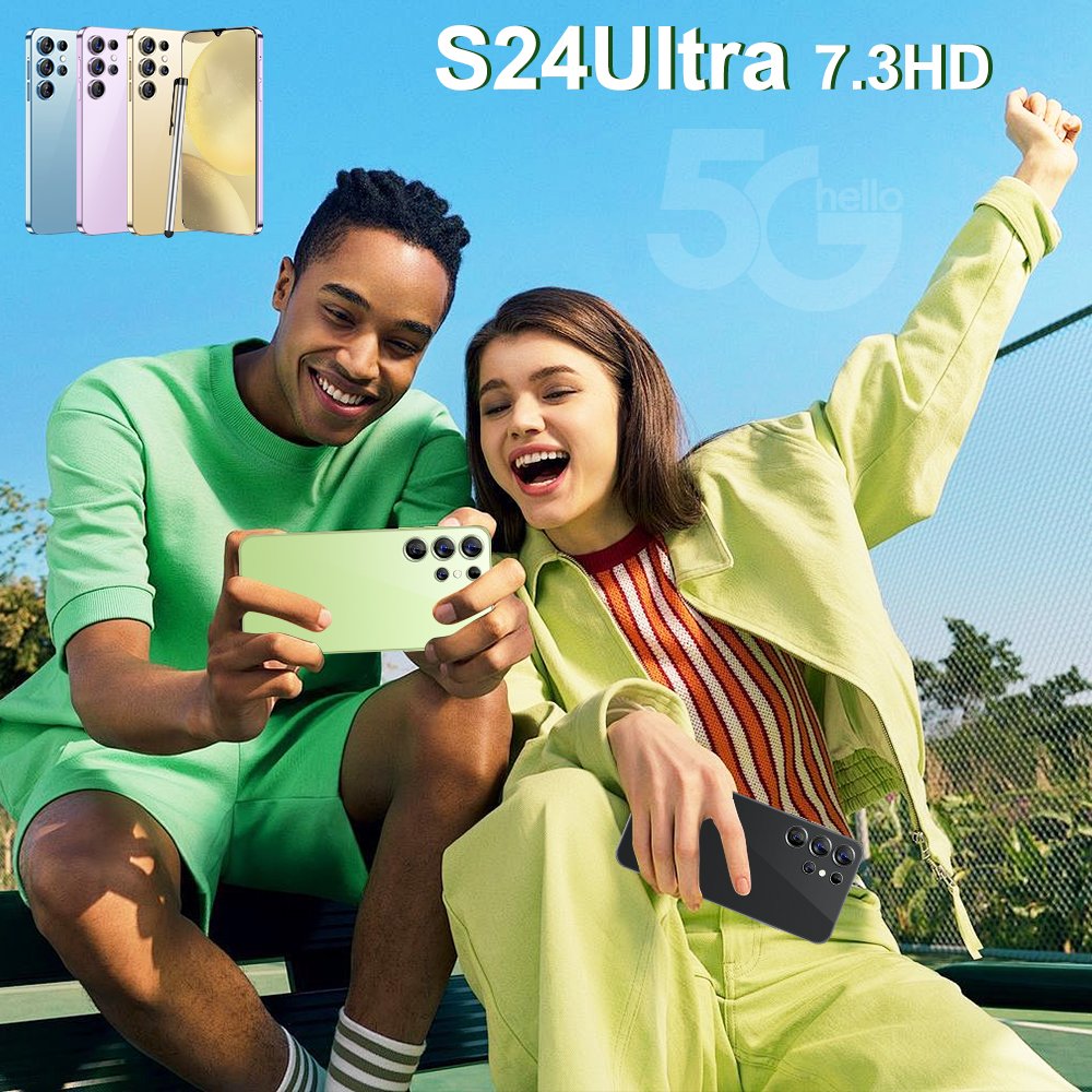 sample fast delivery 5g de smartphones amoled 7.3 inch full screen Portable small 5g smartphone S24 ultra original telefons